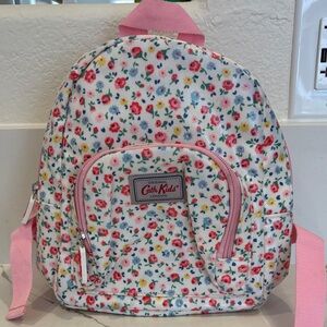 Floral Backpack - Pink and White